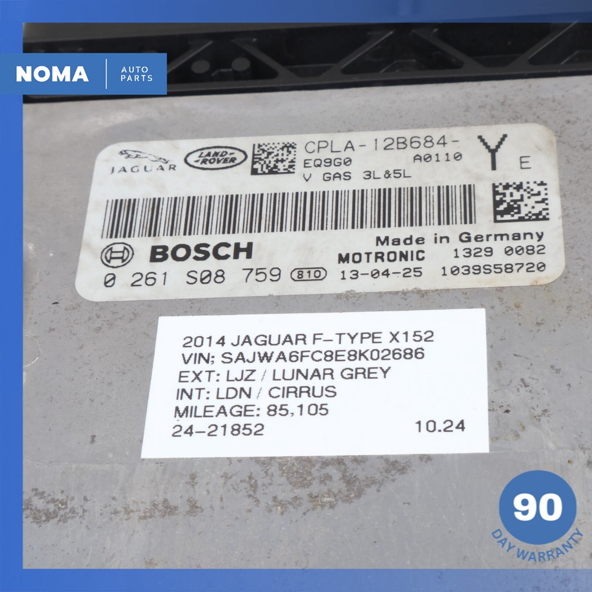 11-21 Jaguar X152 F-Type XF RR Sport ECM ECU Engine Control Module Computer OEM - photo 11