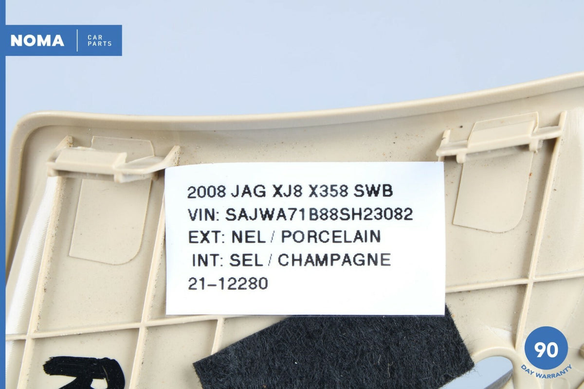 05-09 Jaguar XJ8 XJR VDP X358 Rear Left Driver Side Seatbelt Bezel Guide SEL OEM - photo 10