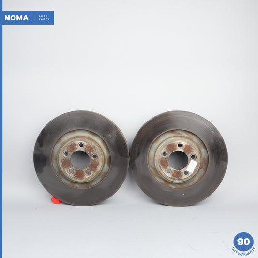 09-15 Jaguar XF X250 Front Left & Right Side Brake Rotor Disk Set 5W931125CA OEM - photo 1