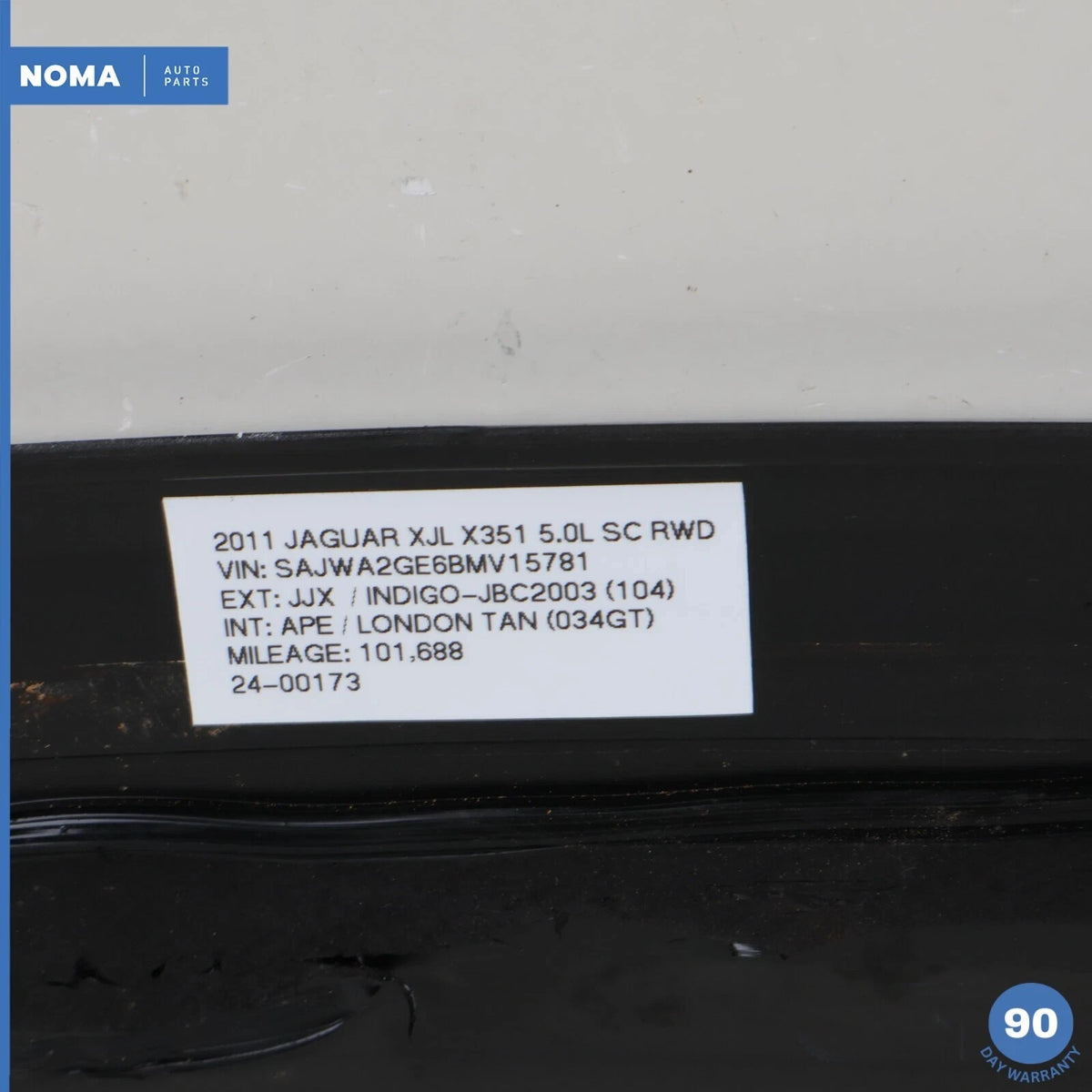 10-19 Jaguar X351 XJ XJR Front Panoramic Pano Sunroof Sun Roof Glass OEM - photo 13