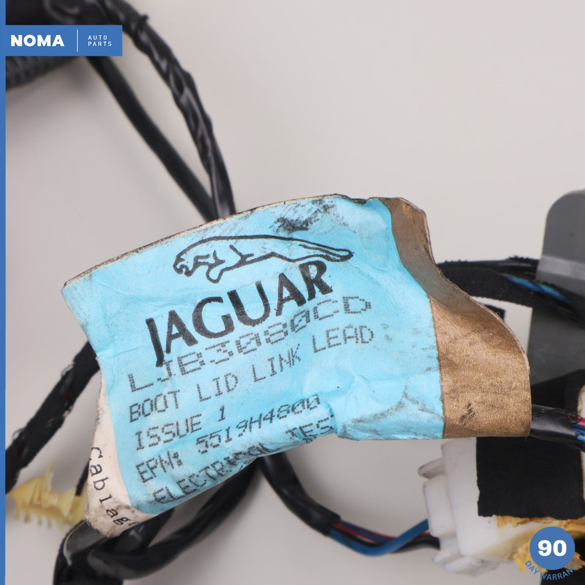 97-03 Jaguar XK8 X100 Convertible Rear Trunk Lid Plate Wire Wiring Harness OEM - photo 14