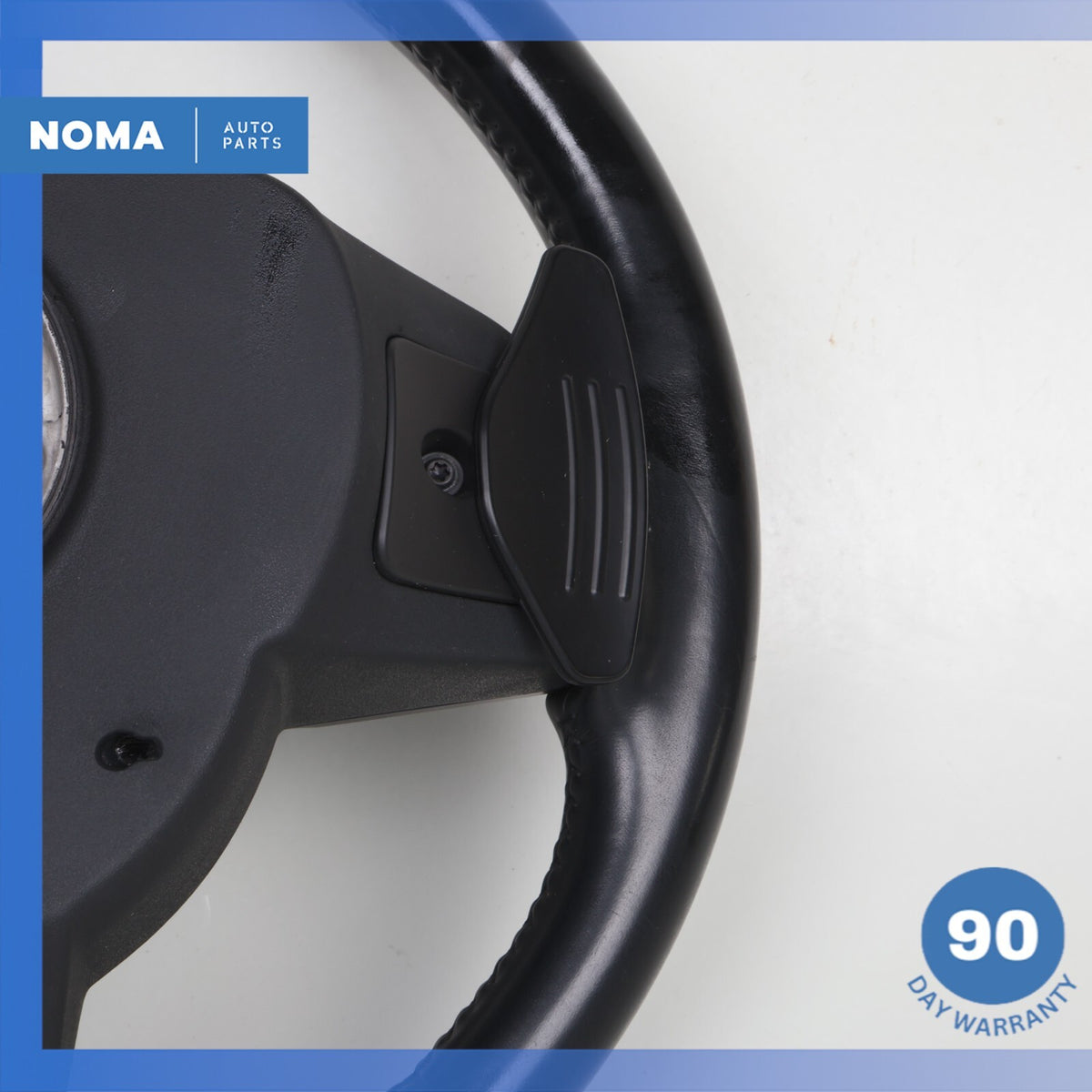 16-21 Jaguar X260 XF XE F-Pace Steering Wheel w/ Paddle Shifters Black OEM - photo 17