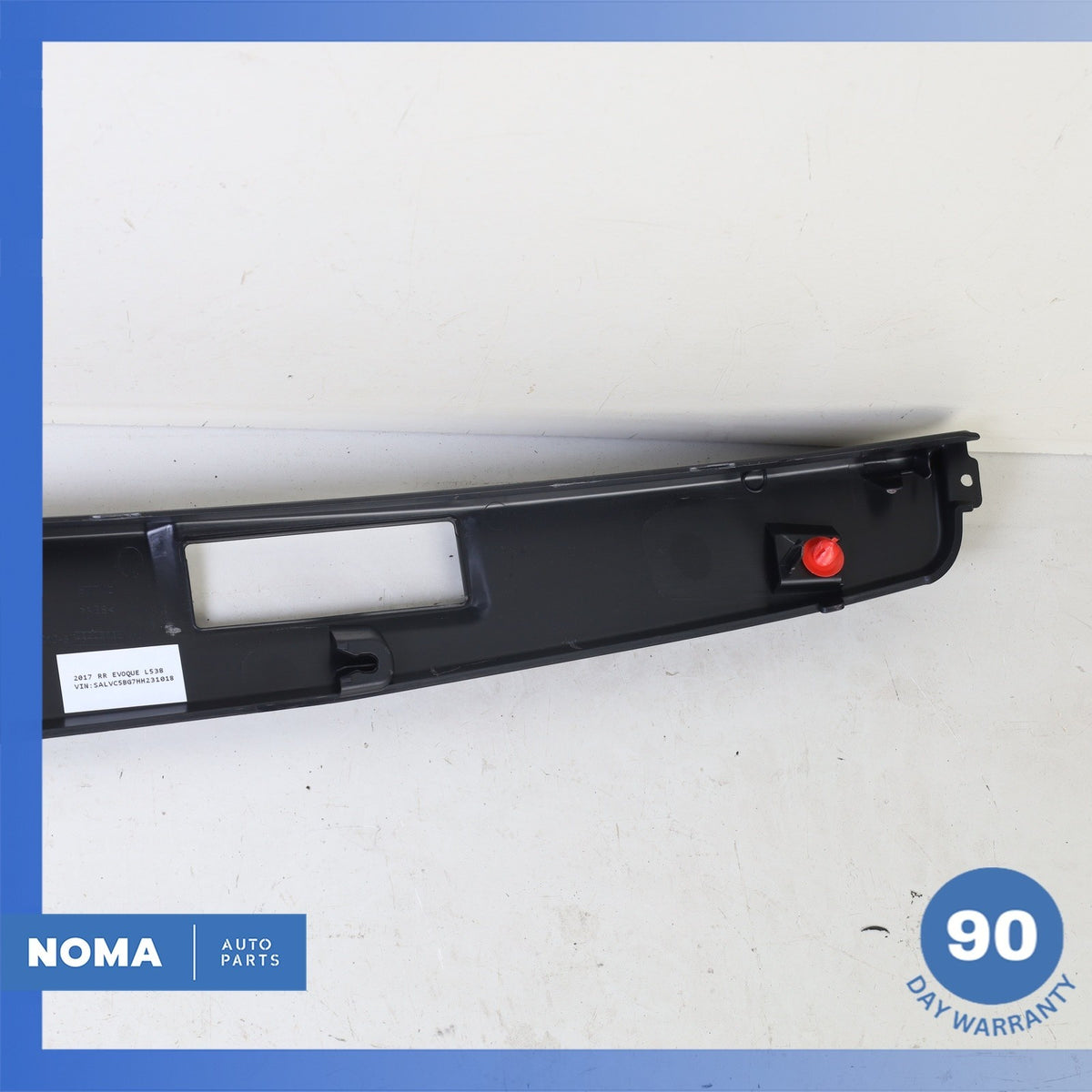 17-19 RR Evoque L538 Convertible Interior Roof Header Cover Panel Black OEM 28k - photo 8