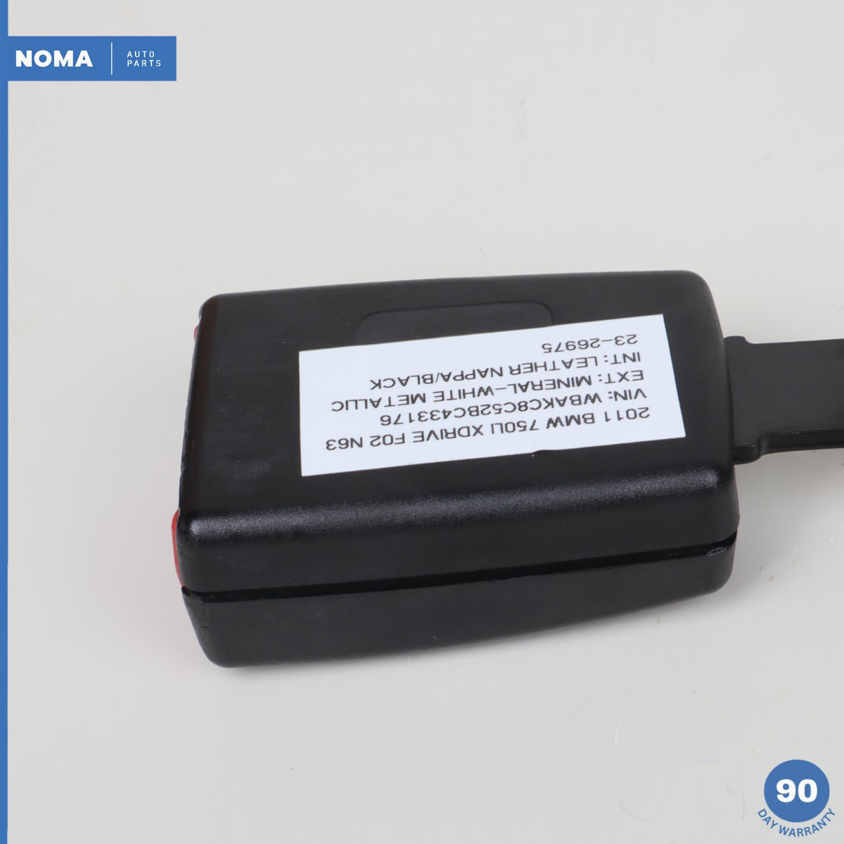 09-11 BMW 750Li F01 F02 Rear Right Passenger Seat Belt Buckle 72117220858 OEM - photo 10