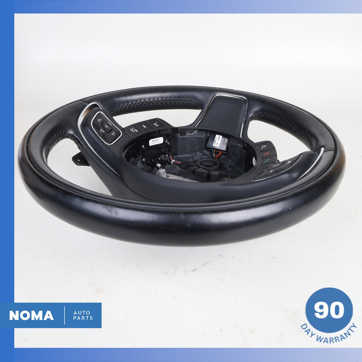 10-19 Jaguar X351 XJ XJL XJR Steering Wheel w/ Paddle Shifters Black OEM - photo 11