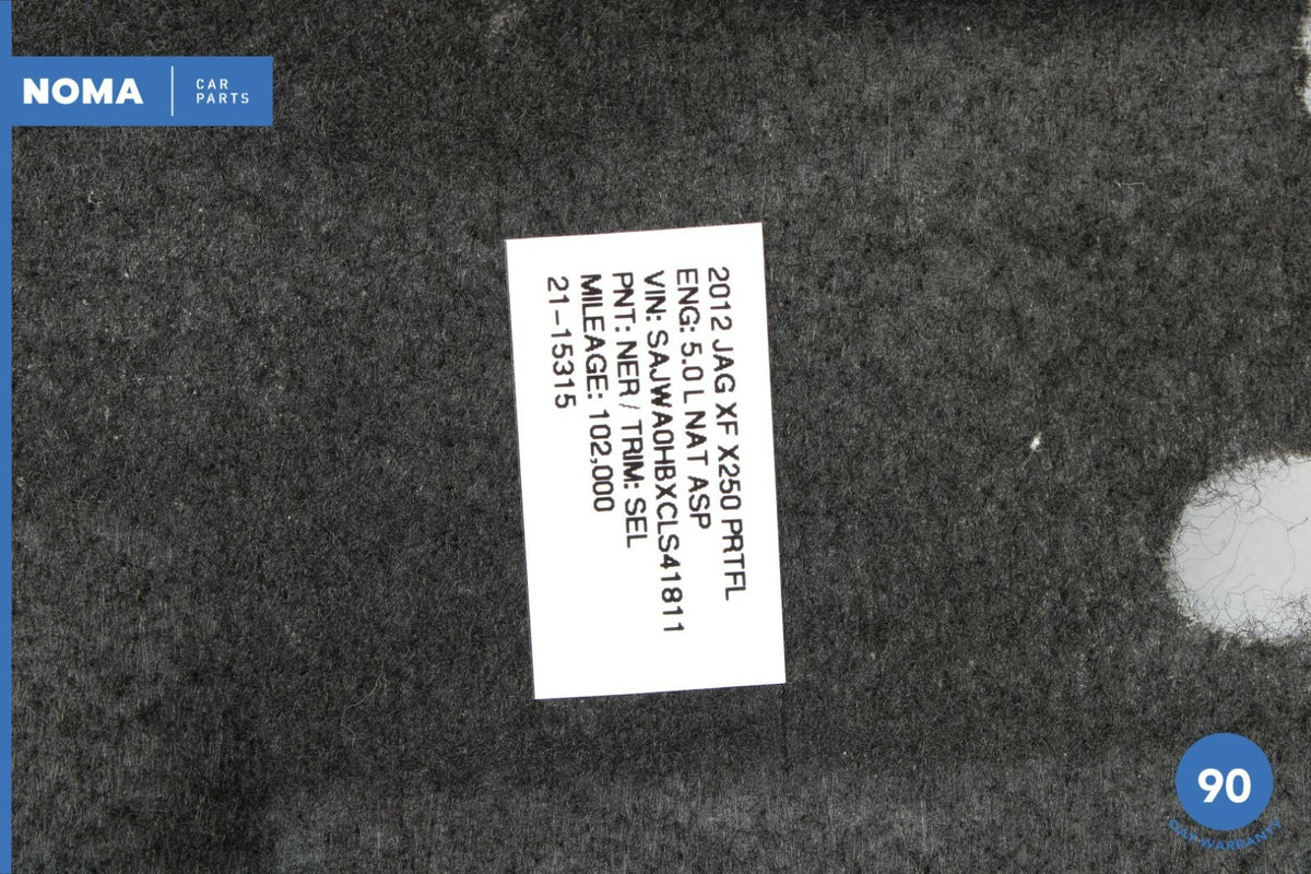 09-15 Jaguar X250 XF XFR Trunk Boot Rear Edge Carpet Panel Cover Trim OEM - photo 11