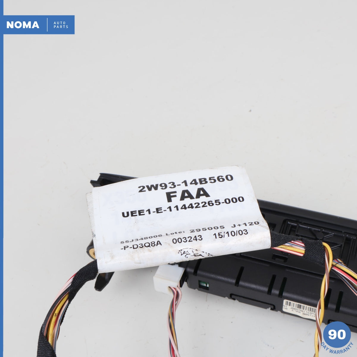 04-05 Jaguar XJ8 XJR X350 Dash Heated Seat Hazard Light Switch w/ Harness OEM - photo 10