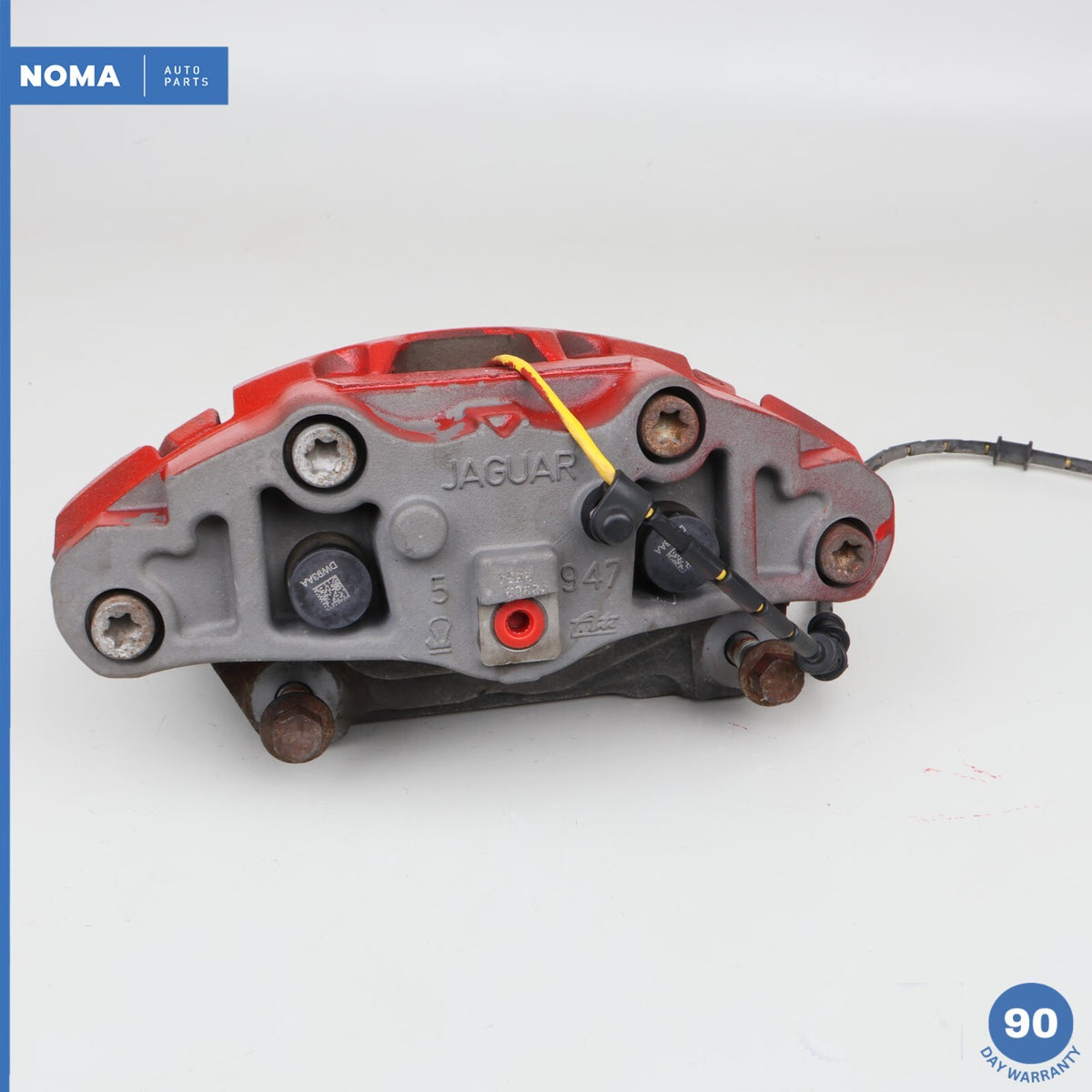 10-19 Jaguar XJ XF XK 3.0L SC 5.0L NA AWD Front Left Side Brake Caliper Red OEM - photo 6