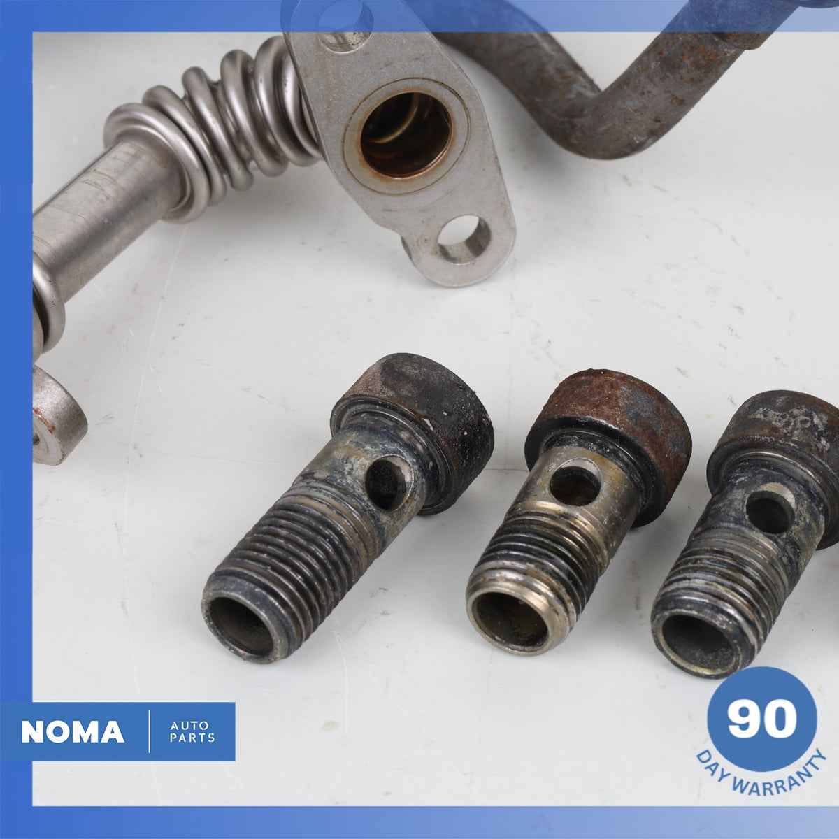 12-17 Range Rover Evoque L538 XE 204PT Turbo Turbocharger Oil Line Set OEM - photo 3