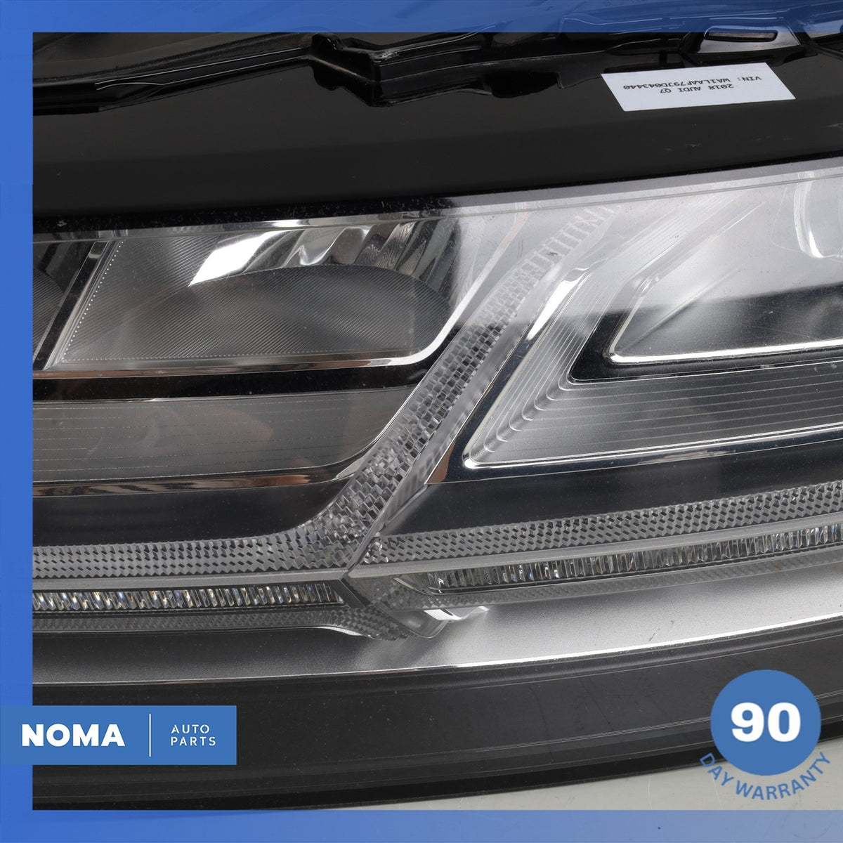 17-19 Audi 4M Q7 LED Headlight Head Light Lamp Left 4M0941773B OEM - photo 4