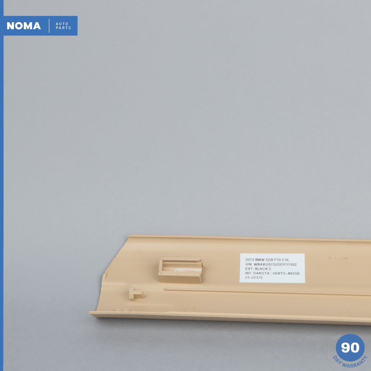 11-16 BMW 528i F10 Left or Right Side Door Sill Cover Trim Veneto Beige OEM - photo 10