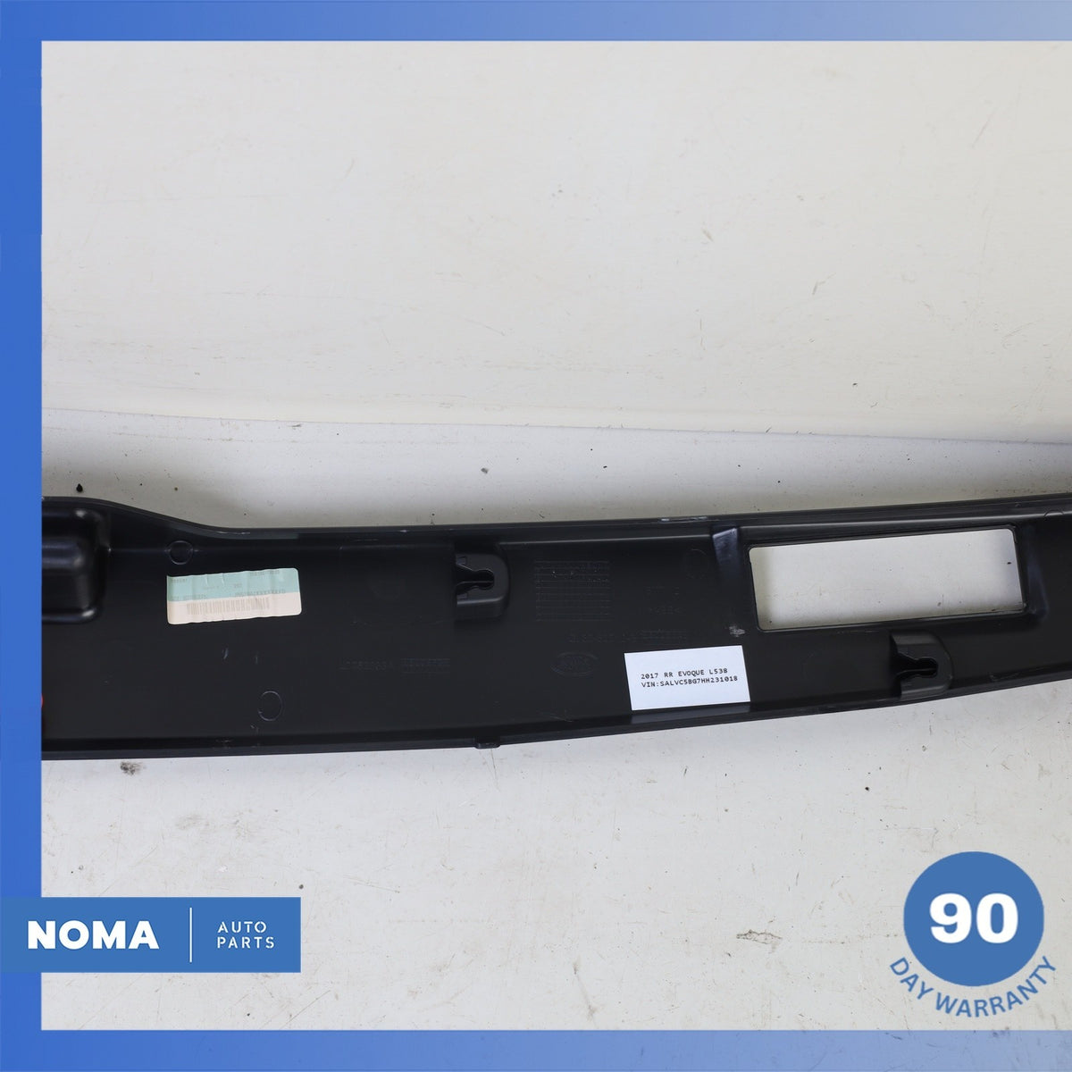 17-19 RR Evoque L538 Convertible Interior Roof Header Cover Panel Black OEM 28k - photo 9