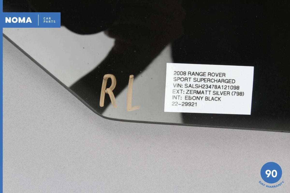 06-13 Land Rover Range Rover Sport L320 Rear Left Driver Side Window Glass OEM - photo 9