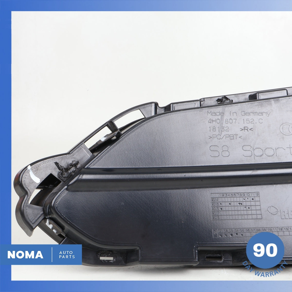 17-18 Audi D4 A8 Front Right Fog Lamp Light Grille Grile Cover 4H0807680AF OEM - photo 10