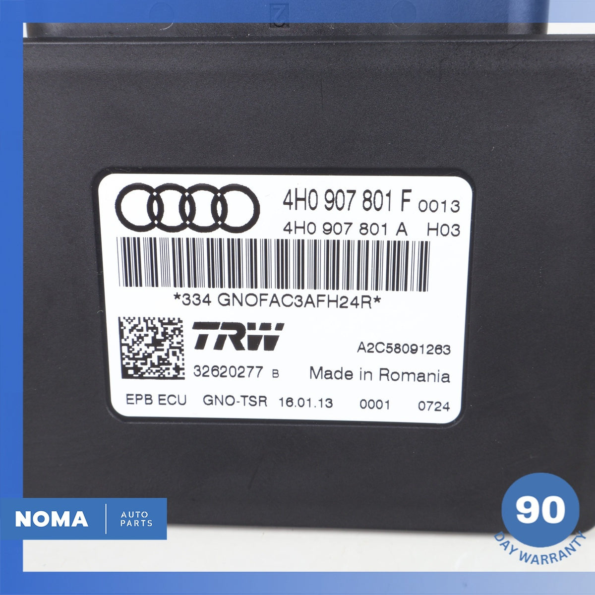 2014 Audi D4 A8 Electronic Parking Brake Control Module 4H0907801F OEM - photo 6