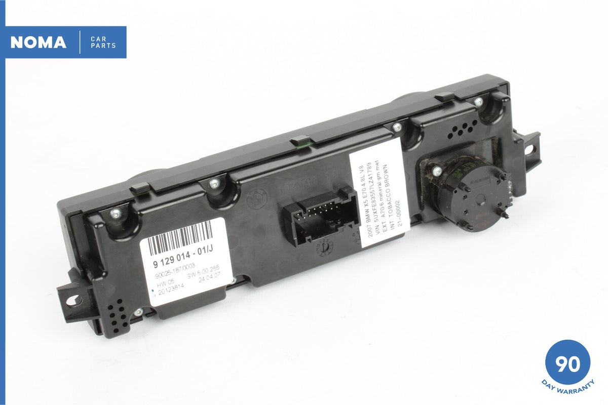 07-13 BMW X5 E70 Rear Center Console AC Climate Control Switch Panel 9129014 OEM - photo 5