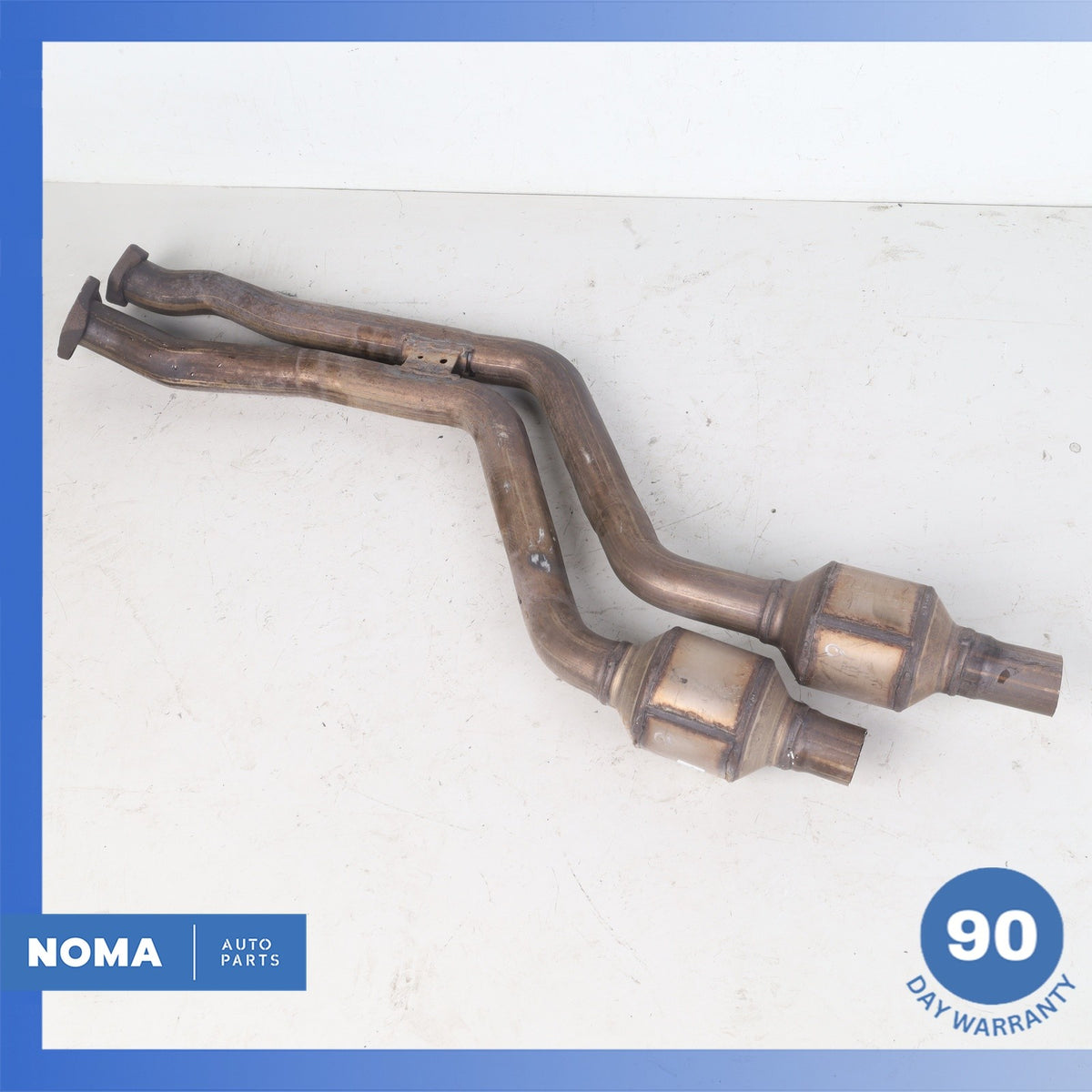 06-08 BMW E85 Z4 Left & Right Side Exhaust Downpipe Set OEM - photo 2