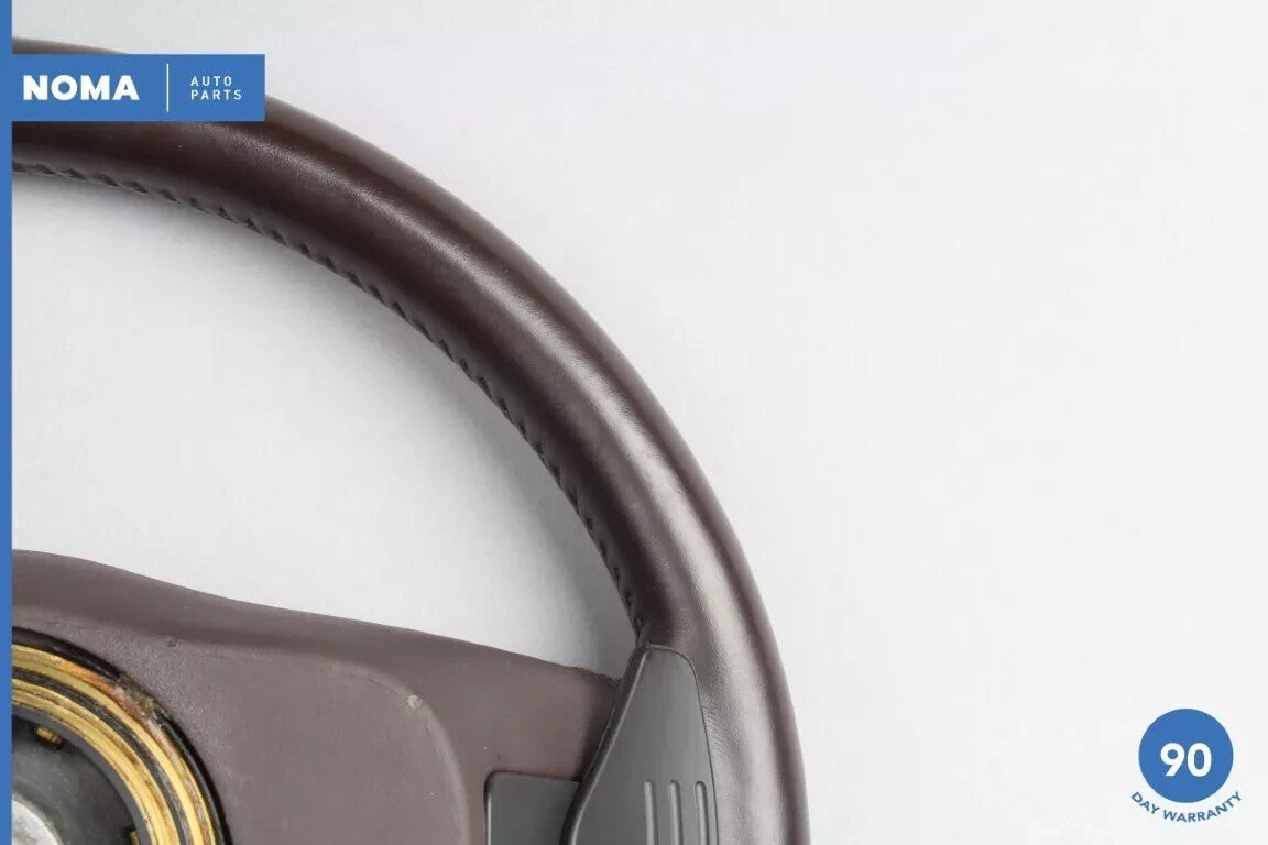 10-19 Jaguar X351 XJ XJL XJR Steering Wheel w/ Paddle Shifters Brown OEM - photo 9