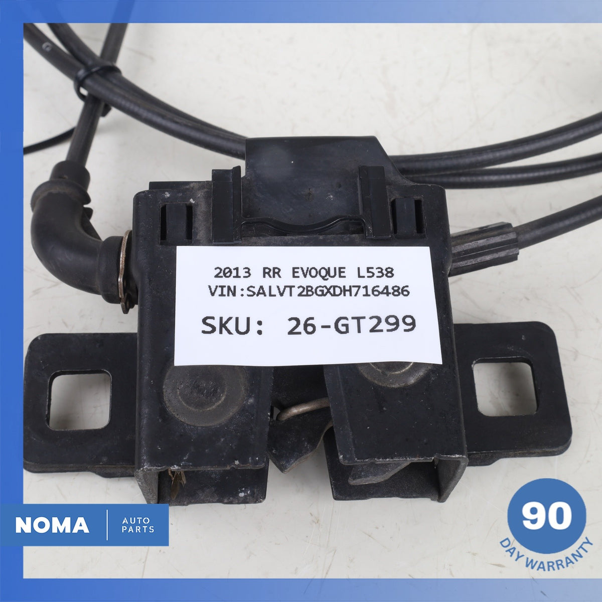12-19 Range Rover Evoque L538 Front Right & Left Side Hood Latch w/ Cable OEM - photo 11