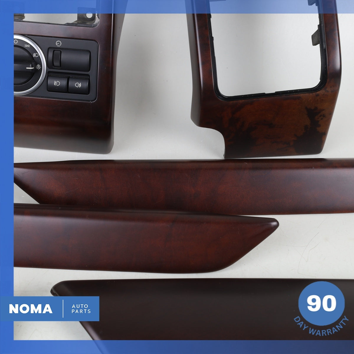 10-12 Range Rover L322 Dashboard Center Console Panel Trim Set Wood OEM - photo 8