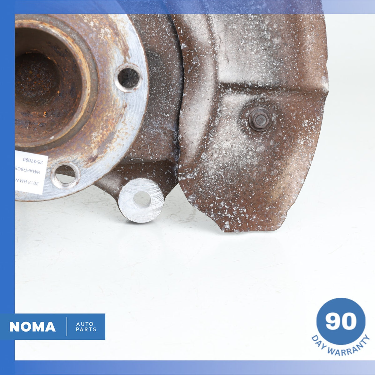 11-16 BMW F10 550i 640i Front Right Passenger Spindle Knuckle Hub w/ Shield OEM - photo 2
