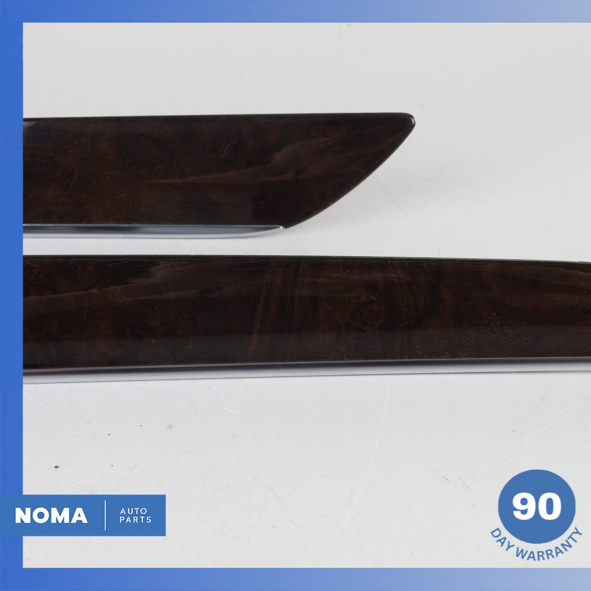 Audi 8U Q3 Front Right & Left Door Cover Panel Trim Molding Set Wood OEM - photo 3