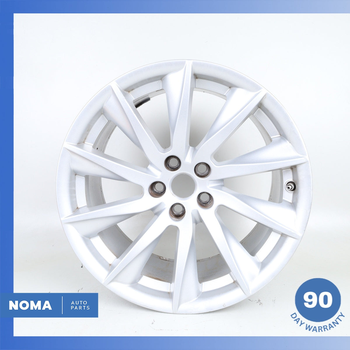 14-24 Jaguar X152 F-Type Vela 9.5 x R18 18" Rear Wheel Rim Silver T2R1858 OEM - photo 1