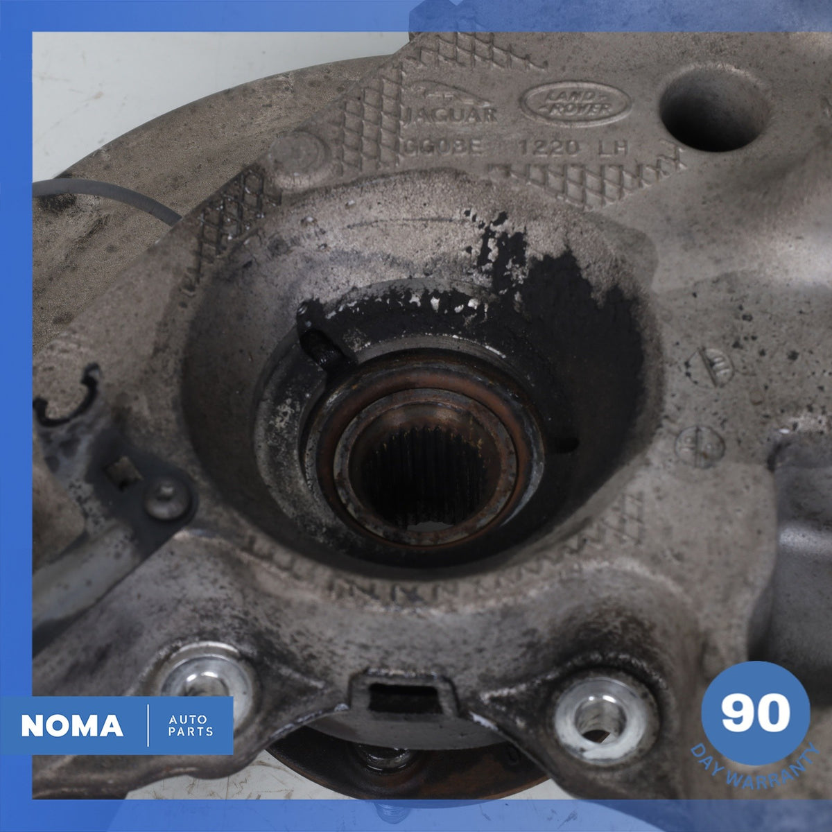 16-19 Jaguar X260 XF XE Rear Left Spindle Knuckle Hub w/ Shield OEM - photo 14