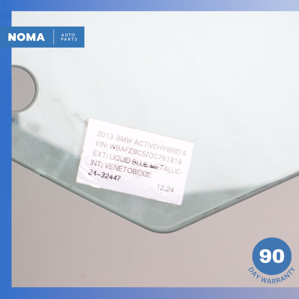 11-16 BMW F10 ActiveHybrid 5 535i 528i Front Left Side Door Window Glass OEM - photo 15