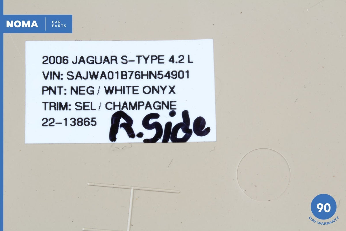 03-08 Jaguar S-Type X204 Front Right Side Seat Valance Cover Panel Trim SEL OEM - photo 10