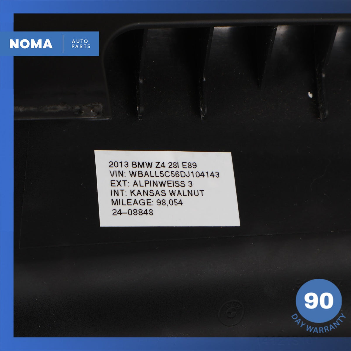 09-16 BMW E89 Z4 Front Window Top Upper Headliner Trim Panel Black OEM - photo 12