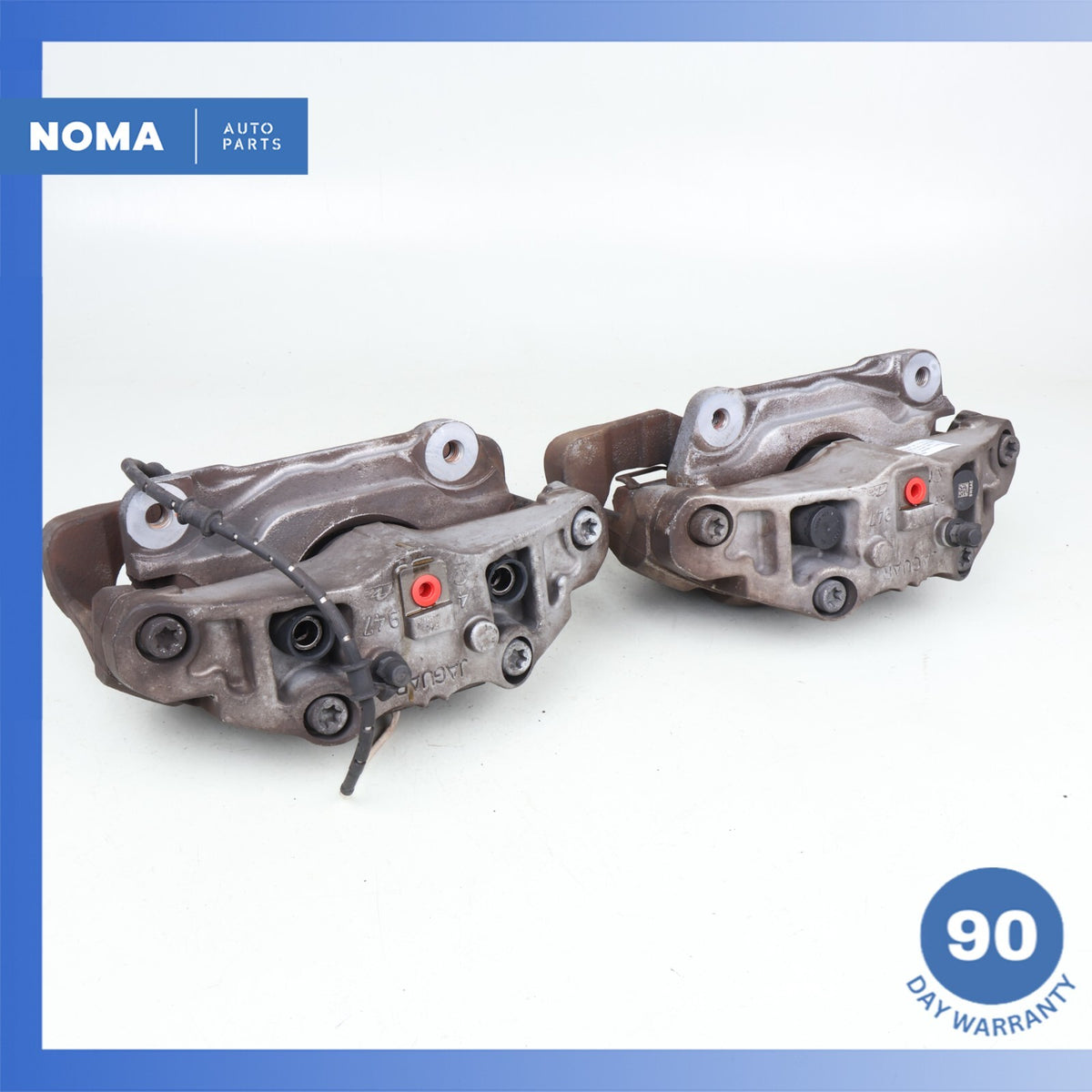 10-15 Jaguar X150 XK XJ Front Left & Right Side Brake Caliper Set of 2 OEM - photo 10