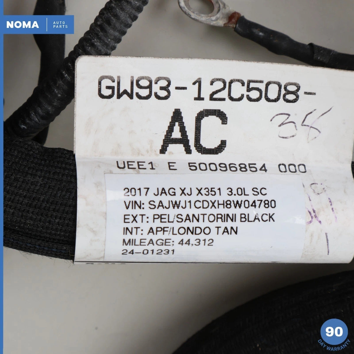 16-19 Jaguar X351 XJL 3.0 S/C Engine Motor Wire Wiring Harness C2Z31130 OEM - photo 17