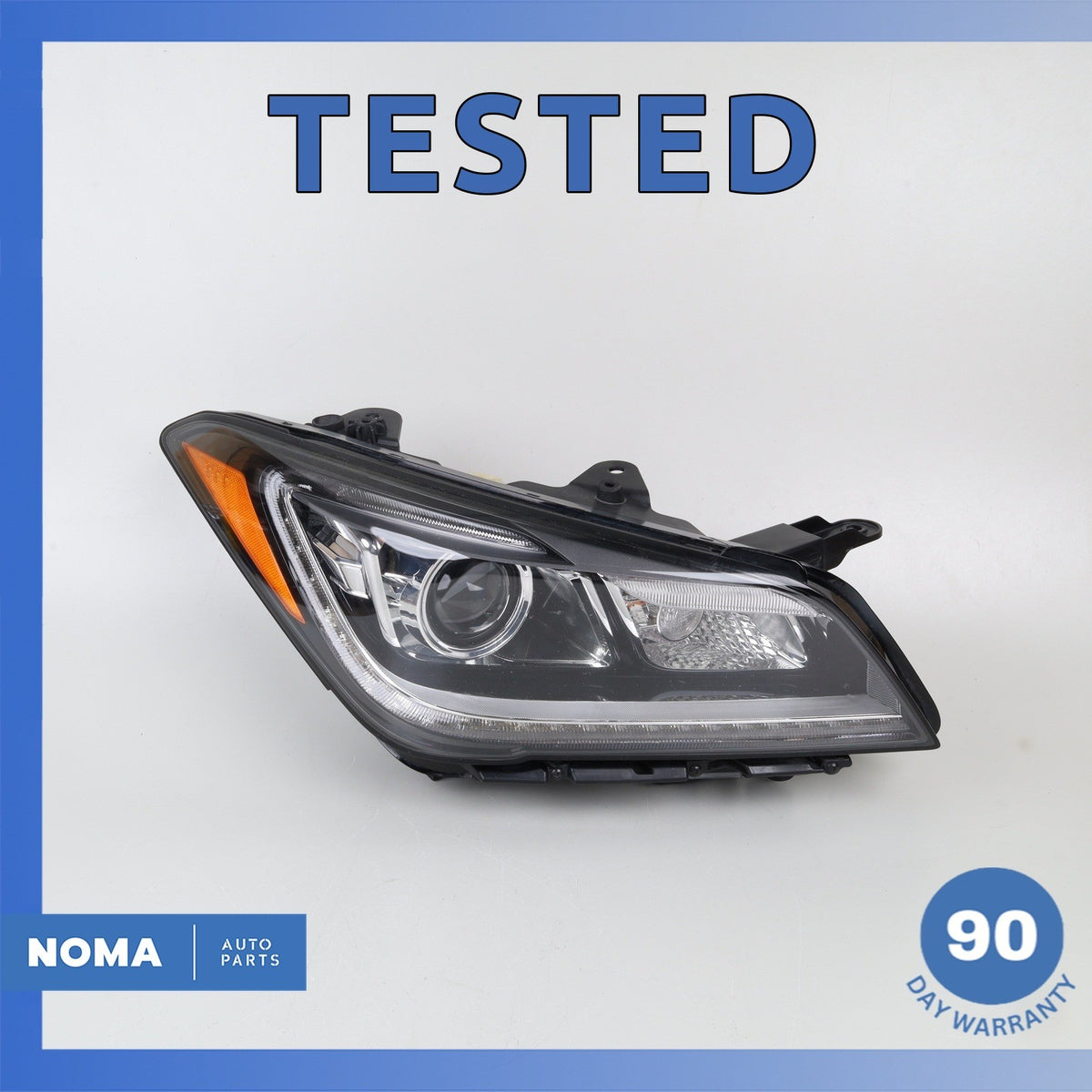17-20 Genesis DH G80 Right HID Xenon Headlight Head Light Lamp OEM - photo 1