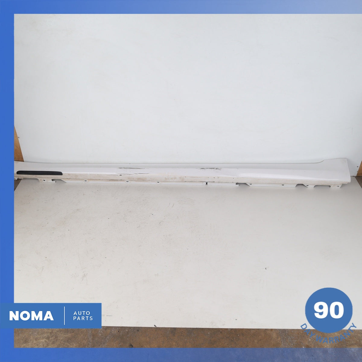 16-22 BMW G12 740i M Sport Left Driver Side Skirt Molding Rocker Panel White OEM - photo 1