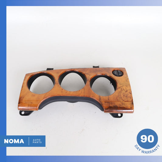 97-06 Jaguar X100 XK8 Left Side Dash Instrument Cluster Bezel w/ Switch Wood OEM - photo 1