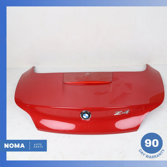 09-16 BMW E89 Z4 Convertible Trunk Lid Panel Assembly Red w/ Third Brake OEM - photo 1