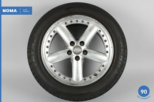 03-08 Jaguar S-Type X202 17x8 17 Inch 5 Spoke Rim Wheel w/ Tire Achilles OEM - photo 1