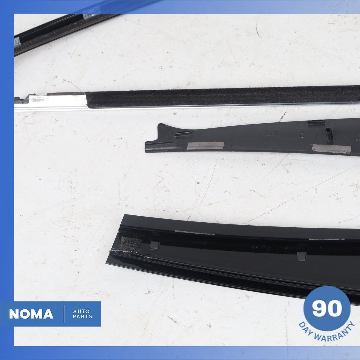 04-09 Jaguar X358 XJ8 XJR Rear Left Driver Door Top Exterior Molding Set OEM - photo 12