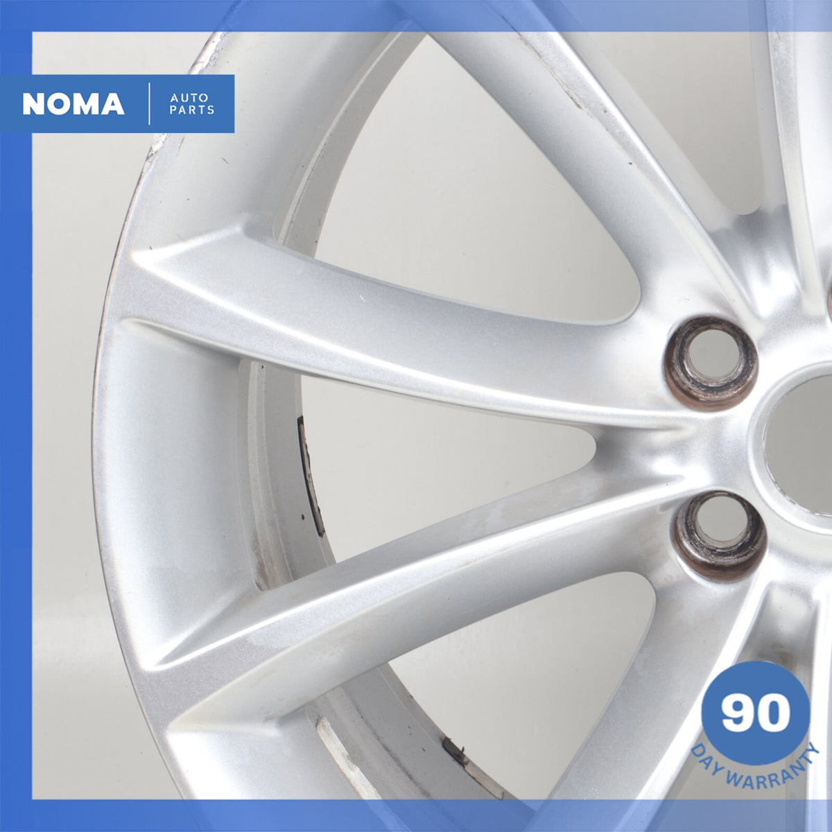 14-24 Jaguar X152 F-Type Propeller 9.5 x R19 19" Rear Wheel Rim Silver OEM - photo 6
