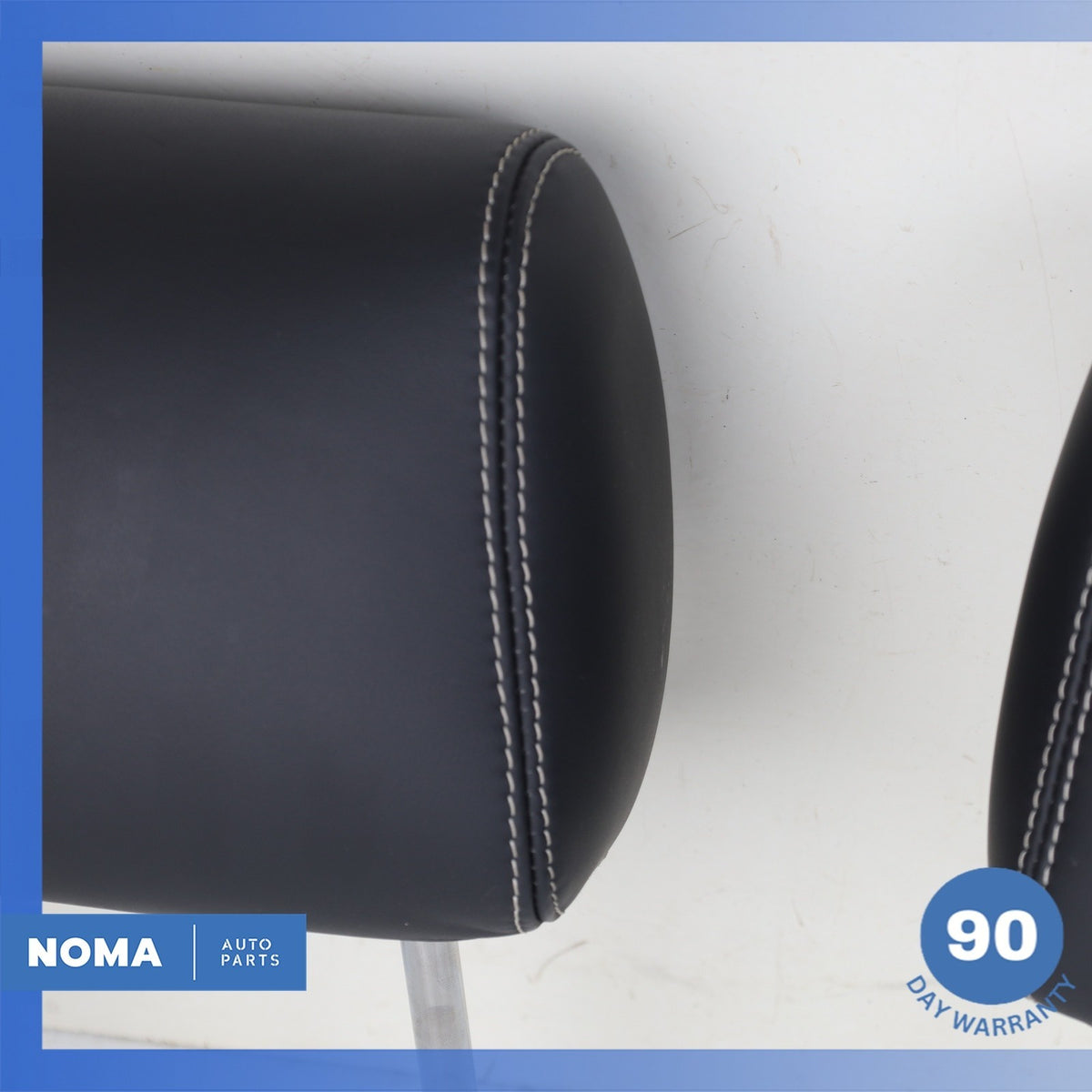 10-19 Jaguar X351 XJ XJR Rear Seat Headrest Head Rest Set of 2 Black OEM - photo 13