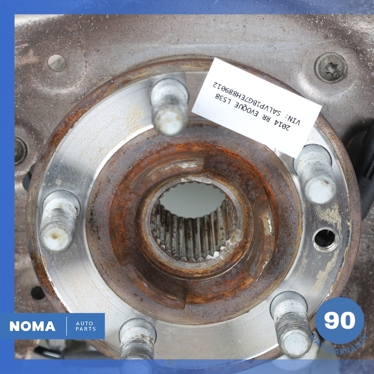 LR Range Rover Evoque L538 Rear Right Spindle Knuckle Hub w/ Shield OEM - photo 4