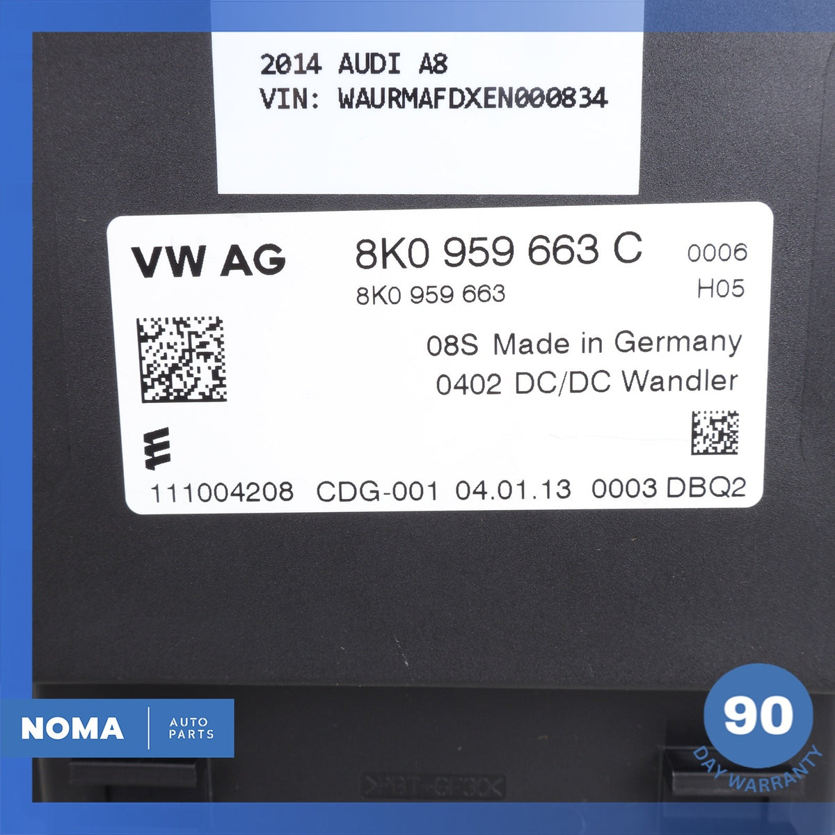 Audi D4 A8L Voltage Stabilizer Control Module 8K0959663C OEM - photo 6