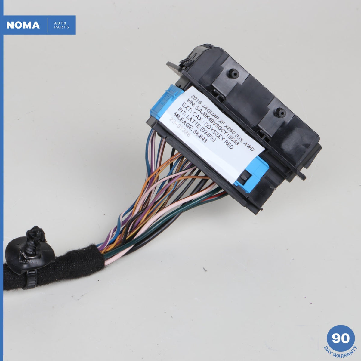 16-17 Jaguar XF X260 Rear Left or Right Cabin To Door Wire Wiring Harness OEM - photo 9