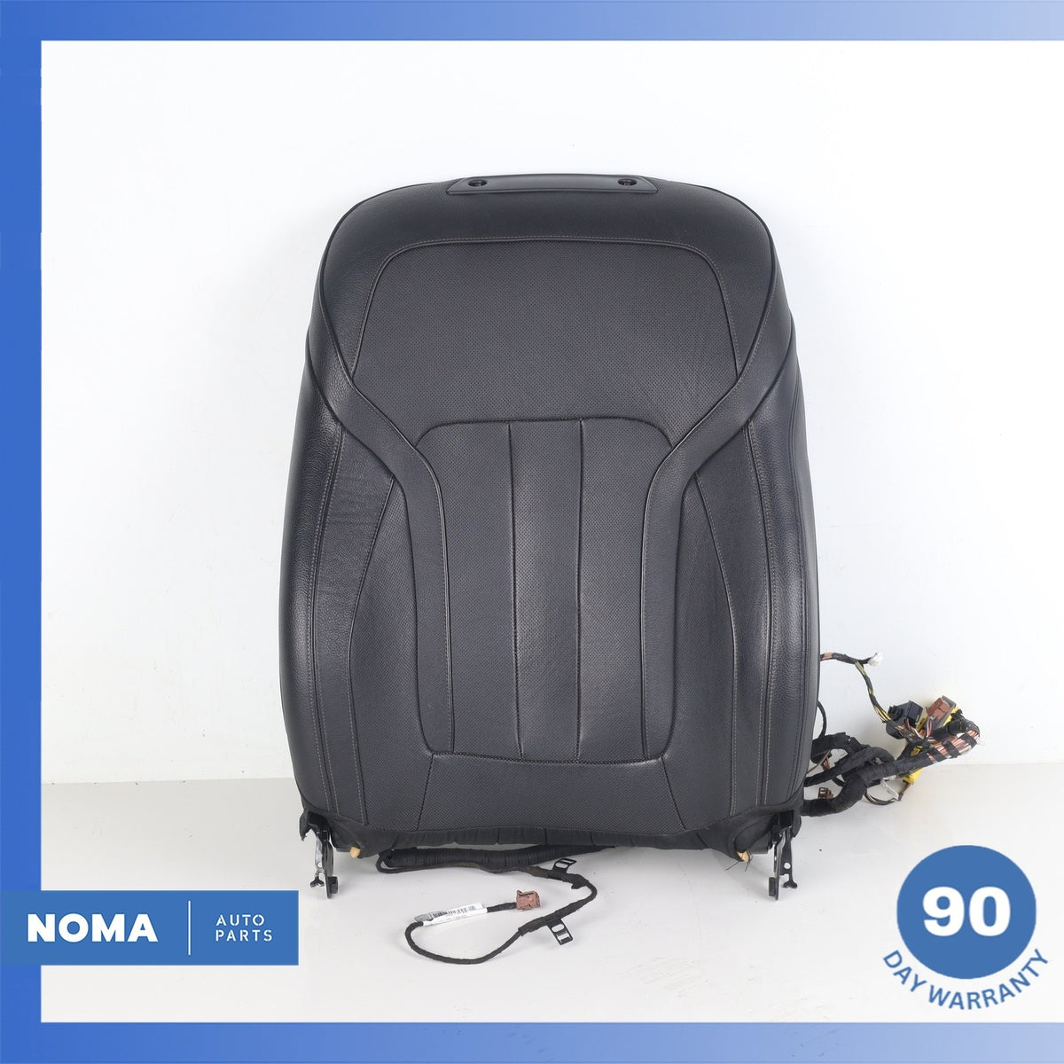 16-19 BMW G12 740i 530e Front Left Driver Seat Upper Cushion Black OEM 76k - photo 1