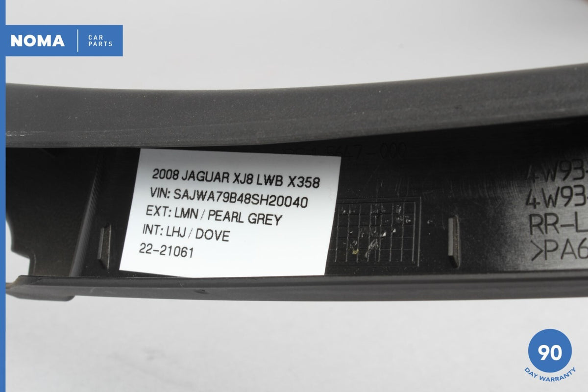 05-09 Jaguar XJ8 VDP X350 X358 LWB Rear Left Side Inner Door Window Frame OEM - photo 12