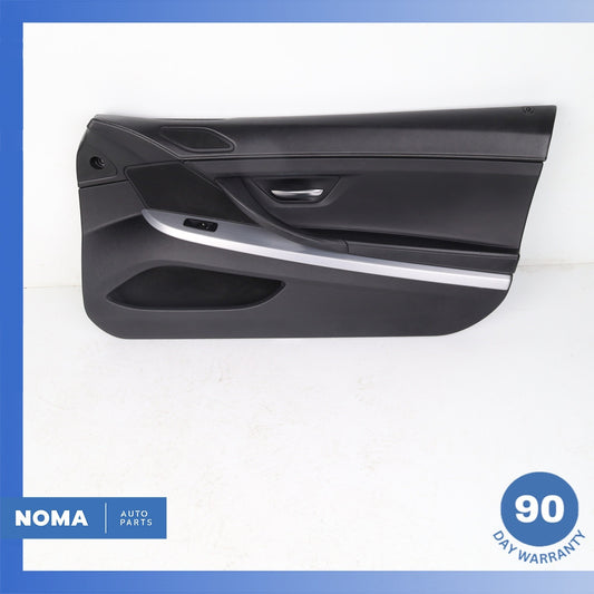 12-18 BMW F13 650i 640i Right Side Interior Door Trim Panel Nappa Black OEM - photo 1