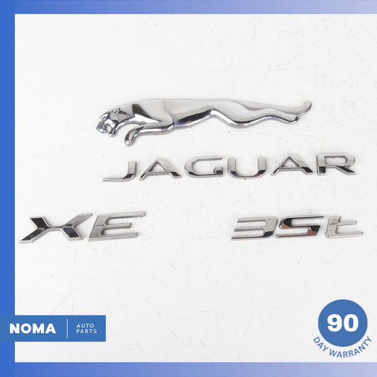 Jaguar X760 XE Trunk Boot Logo Badge Emblem Chrome Set OEM - photo 1