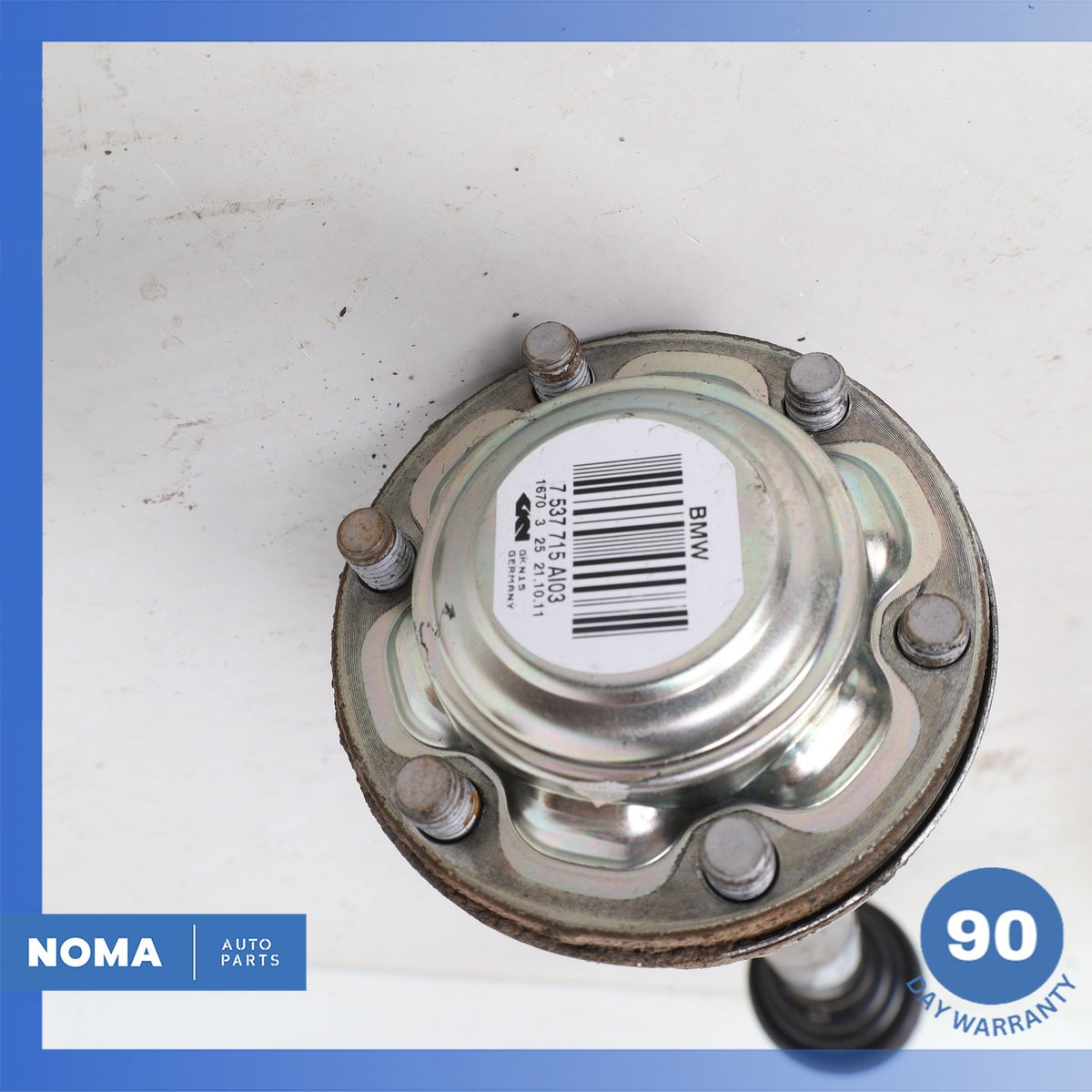 BMW E92 328i 135i Rear Left Side CV Axle Output Half Shaft 7537715 OEM 75k - photo 9