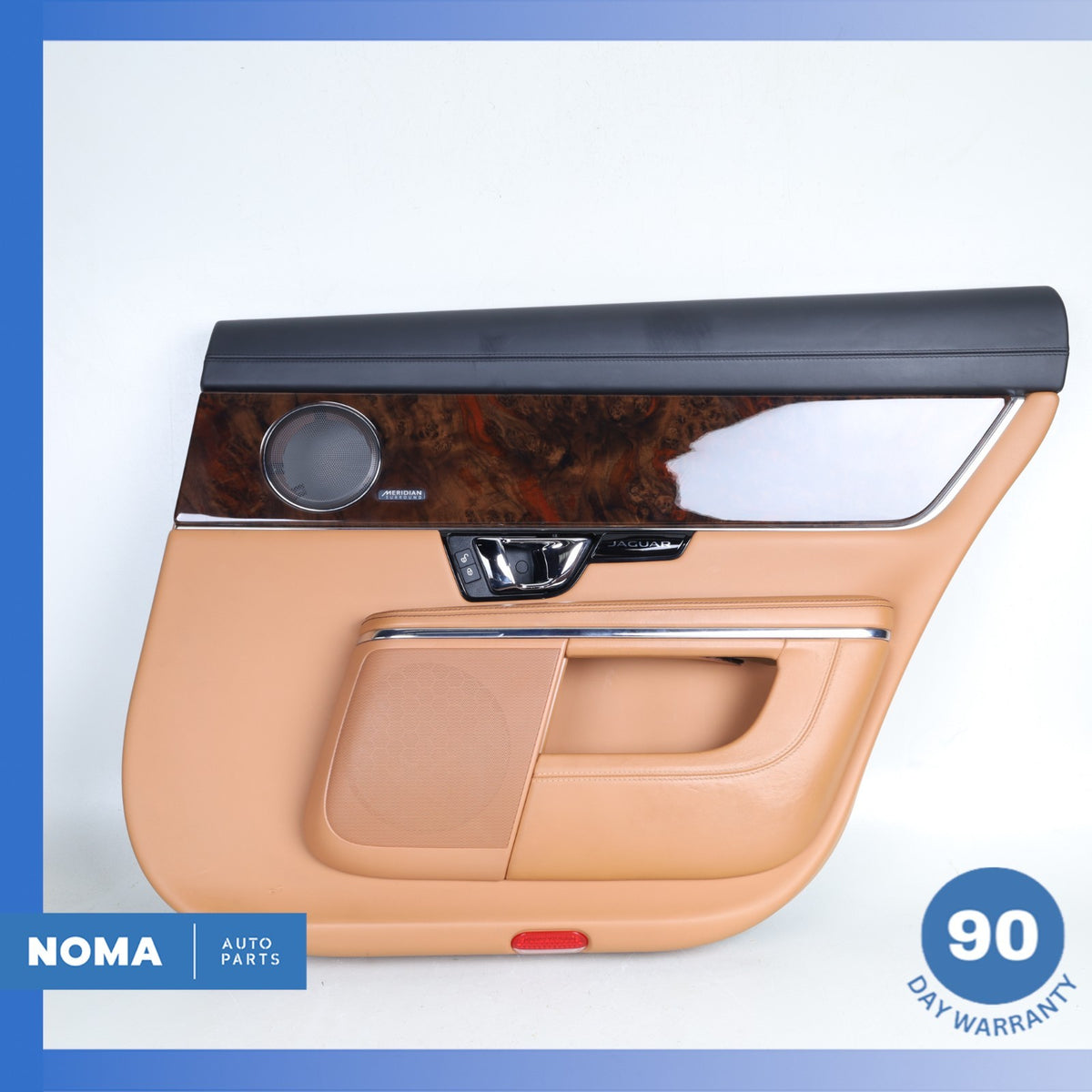 14-19 Jaguar X351 XJL LWB Rear Right Interior Door Panel Trim w/ Sun Shade OEM - photo 1